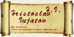 Hristoslav Vujatov vizit kartica